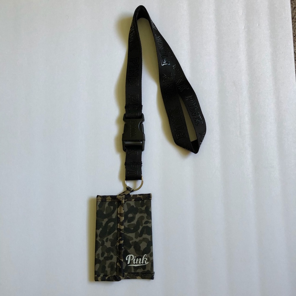 $20 New VS PINK Camo ID Holder